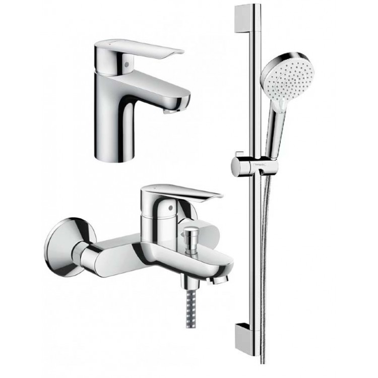 Комплект смесителей c душевым гарнитуром Hansgrohe SetLogis E70A Комплект смесителей c душевым гарнитуром Hansgrohe SetLogis E70A